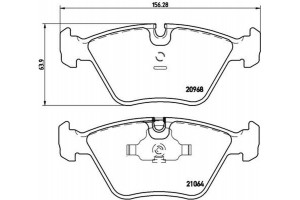 Brembo Σετ τακάκια, Δισκόφρενα - P 06 012