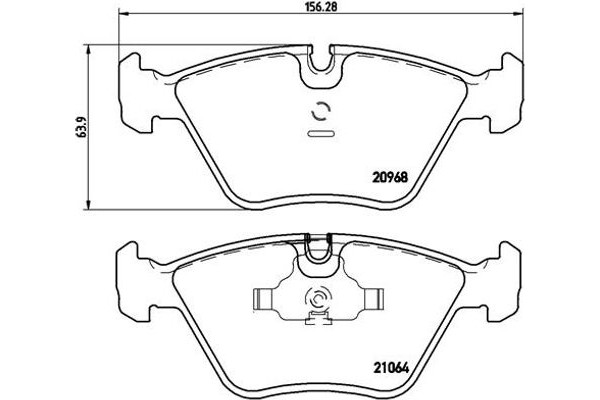 Brembo Σετ τακάκια, Δισκόφρενα - P 06 012