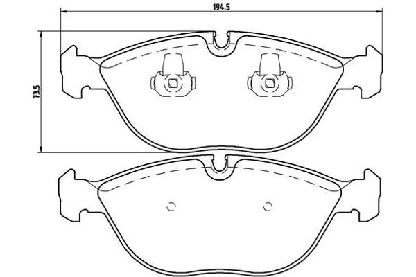 Brembo Σετ τακάκια, Δισκόφρενα - P 06 019