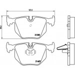 Brembo Σετ τακάκια, Δισκόφρενα - P 06 020