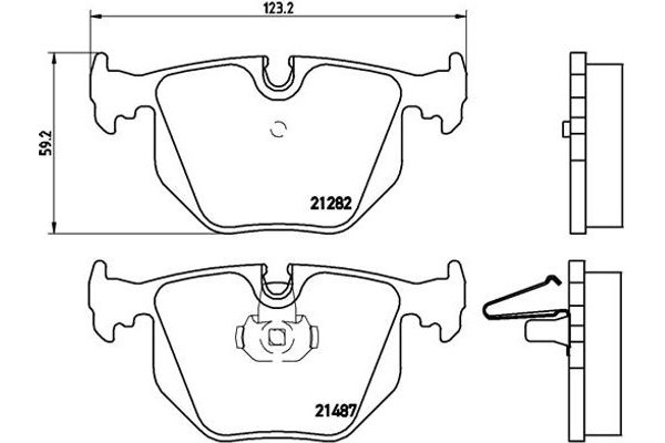 Brembo Σετ τακάκια, Δισκόφρενα - P 06 020