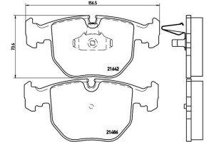 Brembo Σετ τακάκια, Δισκόφρενα - P 06 021