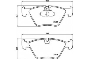 Brembo Σετ τακάκια, Δισκόφρενα - P 06 022