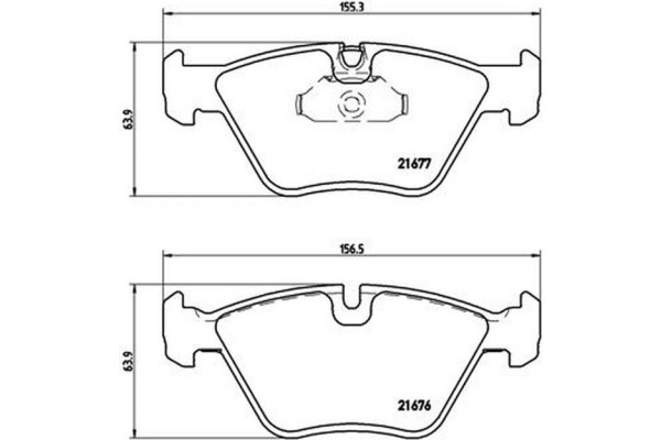 Brembo Σετ τακάκια, Δισκόφρενα - P 06 022