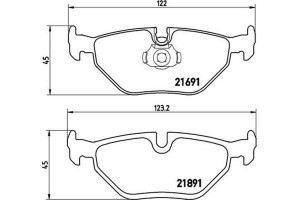 Brembo Σετ τακάκια, Δισκόφρενα - P 06 023