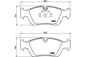 Brembo Σετ τακάκια, Δισκόφρενα - P 06 024