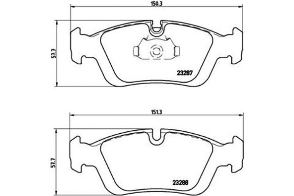 Brembo Σετ τακάκια, Δισκόφρενα - P 06 024