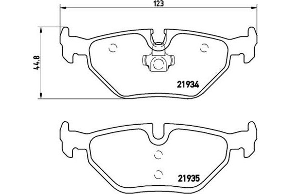 Brembo Σετ τακάκια, Δισκόφρενα - P 06 025