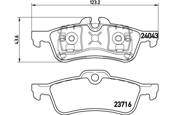 Brembo Σετ τακάκια, Δισκόφρενα - P 06 032