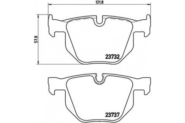 Brembo Σετ τακάκια, Δισκόφρενα - P 06 033X