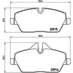 Brembo Σετ τακάκια, Δισκόφρενα - P 06 034