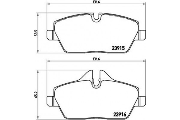 Brembo Σετ τακάκια, Δισκόφρενα - P 06 034