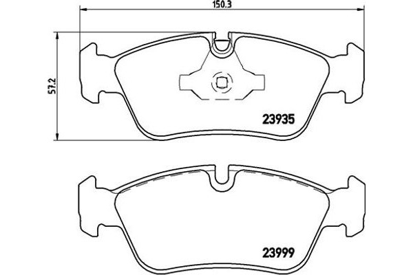 Brembo Σετ τακάκια, Δισκόφρενα - P 06 035X