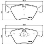 Brembo Σετ τακάκια, Δισκόφρενα - P 06 036X