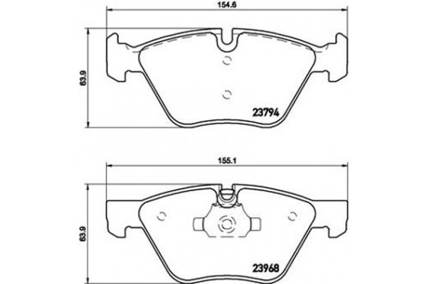 Brembo Σετ τακάκια, Δισκόφρενα - P 06 036X