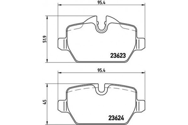 Brembo Σετ τακάκια, Δισκόφρενα - P 06 037X