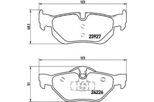 Brembo Σετ τακάκια, Δισκόφρενα - P 06 038