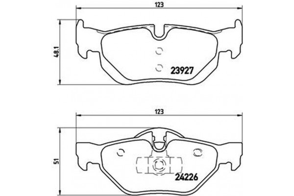 Brembo Σετ τακάκια, Δισκόφρενα - P 06 038