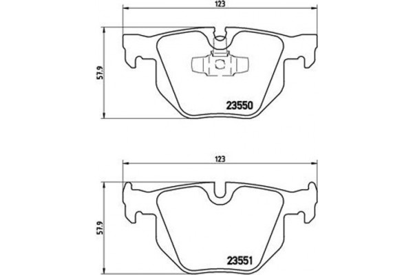 Brembo Σετ τακάκια, Δισκόφρενα - P 06 039