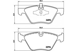 Brembo Σετ τακάκια, Δισκόφρενα - P 06 040