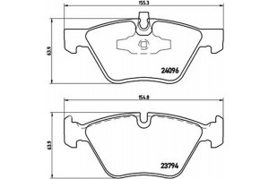 Brembo Σετ τακάκια, Δισκόφρενα - P 06 040
