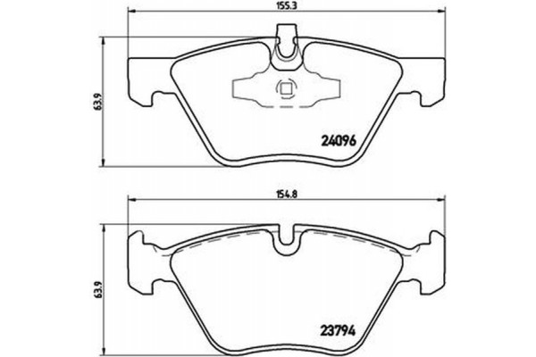 Brembo Σετ τακάκια, Δισκόφρενα - P 06 040