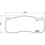 Brembo Σετ τακάκια, Δισκόφρενα - P 06 041