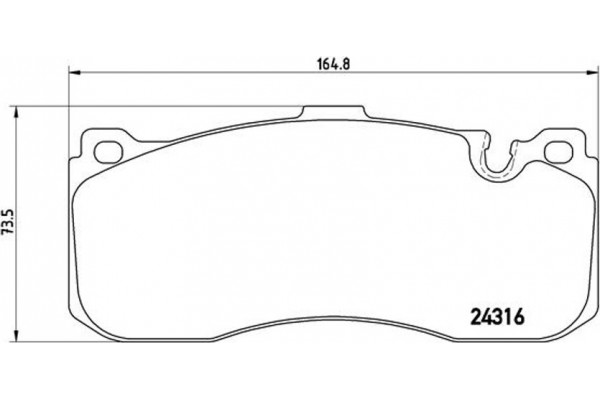 Brembo Σετ τακάκια, Δισκόφρενα - P 06 041