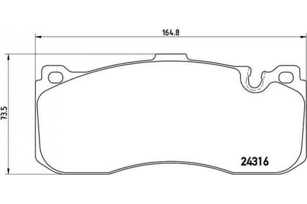 Brembo Σετ τακάκια, Δισκόφρενα - P 06 041