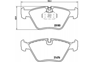 Brembo Σετ τακάκια, Δισκόφρενα - P 06 043