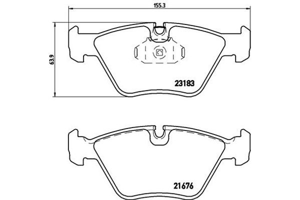 Brembo Σετ τακάκια, Δισκόφρενα - P 06 043X