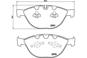 Brembo Σετ τακάκια, Δισκόφρενα - P 06 047