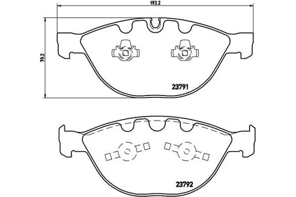 Brembo Σετ τακάκια, Δισκόφρενα - P 06 047