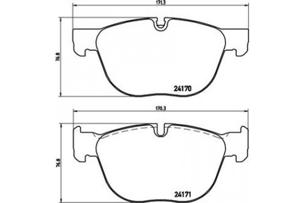 Brembo Σετ τακάκια, Δισκόφρενα - P 06 049