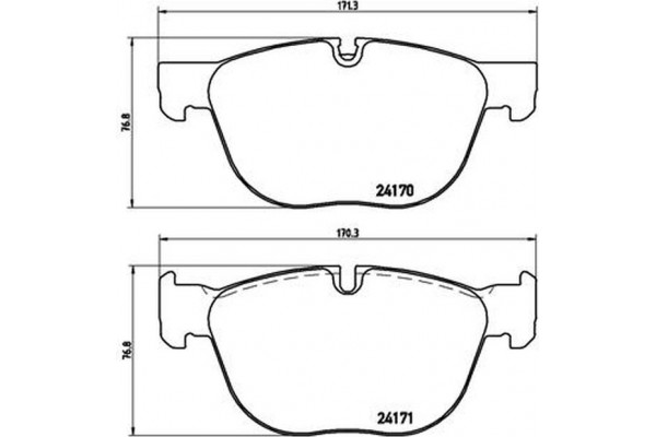 Brembo Σετ τακάκια, Δισκόφρενα - P 06 049