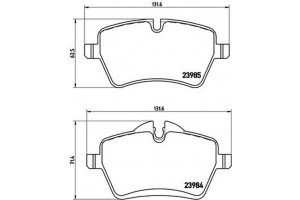 Brembo Σετ τακάκια, Δισκόφρενα - P 06 051
