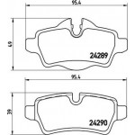 Brembo Σετ τακάκια, Δισκόφρενα - P 06 052