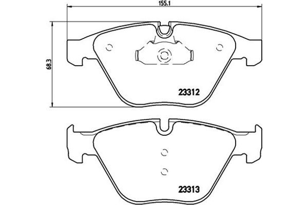 Brembo Σετ τακάκια, Δισκόφρενα - P 06 054X