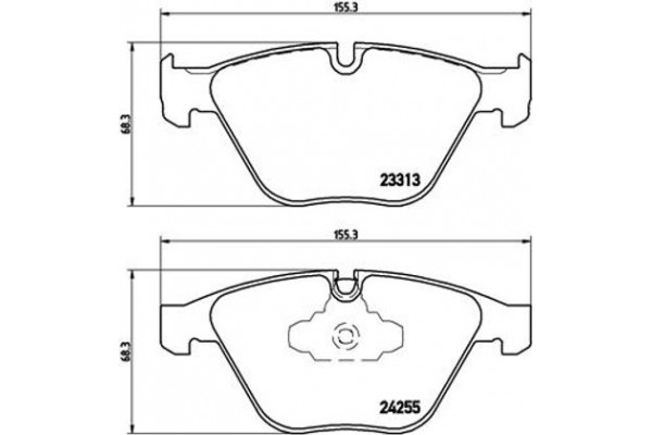 Brembo Σετ τακάκια, Δισκόφρενα - P 06 055X