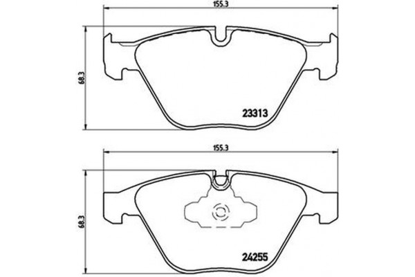 Brembo Σετ τακάκια, Δισκόφρενα - P 06 055