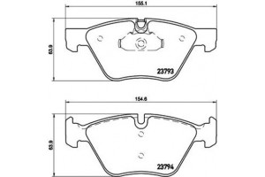 Brembo Σετ τακάκια, Δισκόφρενα - P 06 057X