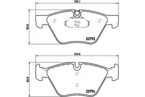 Brembo Σετ τακάκια, Δισκόφρενα - P 06 057X