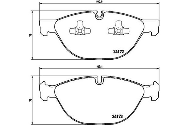 Brembo Σετ τακάκια, Δισκόφρενα - P 06 058