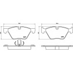 Brembo Σετ τακάκια, Δισκόφρενα - P 06 060