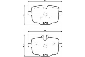Brembo Σετ τακάκια, Δισκόφρενα - P 06 061