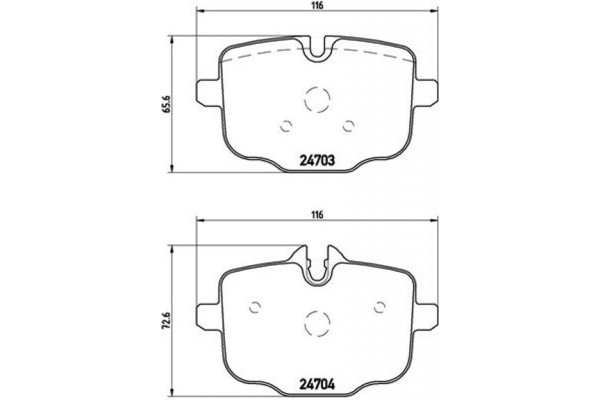 Brembo Σετ τακάκια, Δισκόφρενα - P 06 061