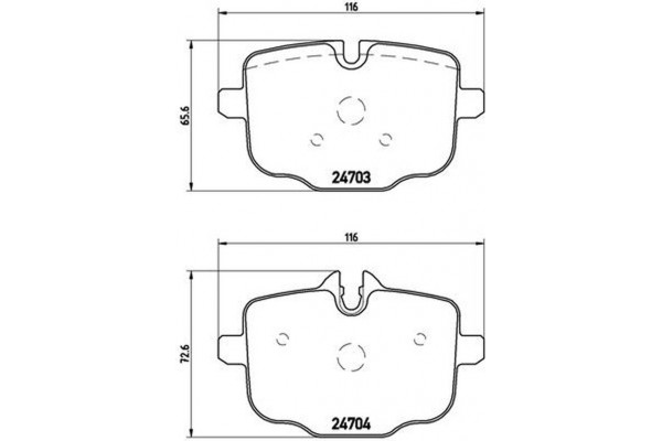 Brembo Σετ τακάκια, Δισκόφρενα - P 06 061