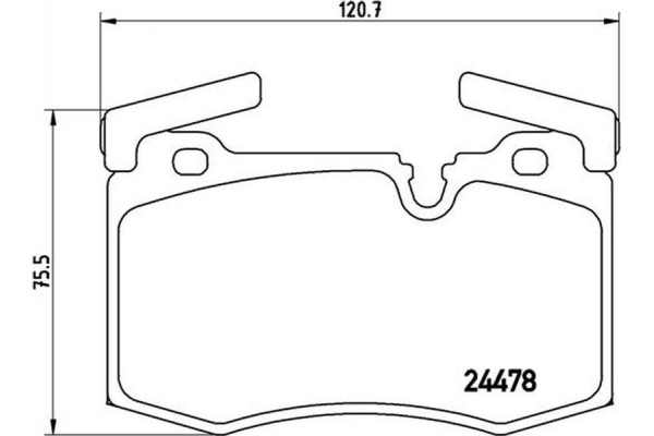 Brembo Σετ τακάκια, Δισκόφρενα - P 06 068