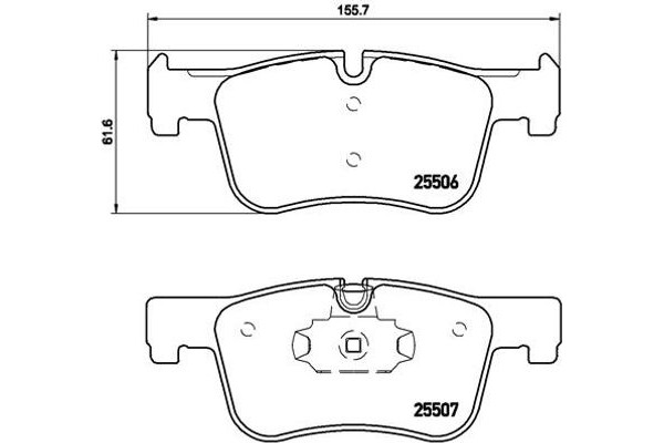 Brembo Σετ τακάκια, Δισκόφρενα - P 06 070