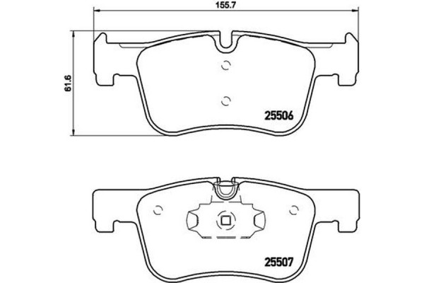 Brembo Σετ τακάκια, Δισκόφρενα - P 06 070